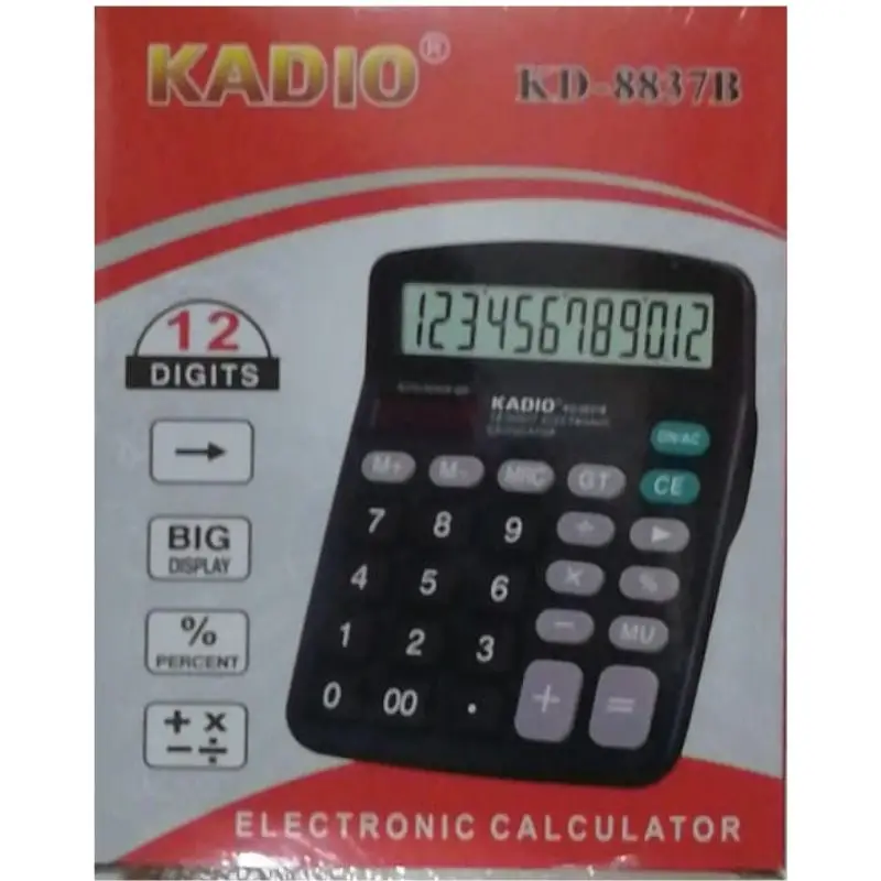 CALCLADORA 12 DIGITOS KADIO