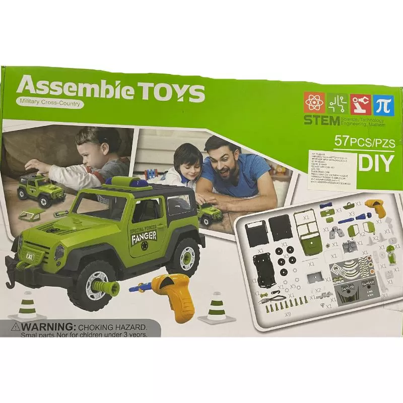 SET CARRO MILITAR DE LLANTAS DESMONTABLES