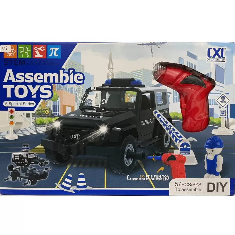 SET JEEP POLICIA DE LLANTAS DESMONTABLES
