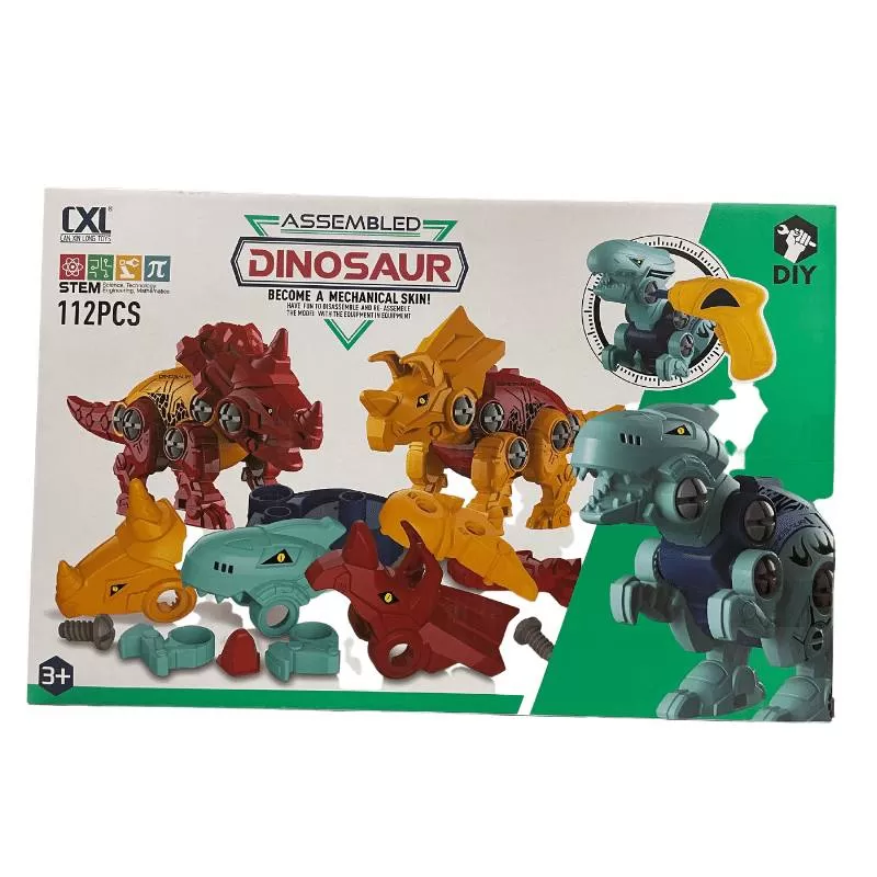 JUEGO DE HUEVOS DE DINOSAURIO AUTO MONTABLE