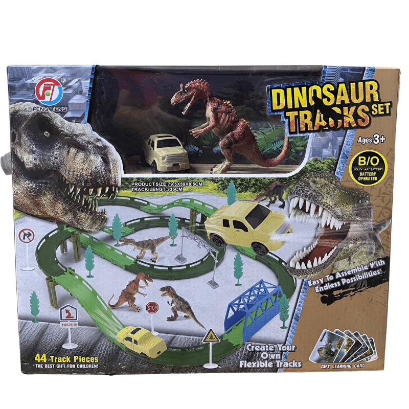 PISTA DE DINOSAURIOS 44 PIEZAS