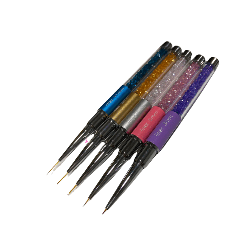 PINCEL PARA UÑAS X5 #3 #5 #7 #9 #11